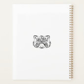 Schwarz-Weiß-Raccoon Planer (Rückseite)