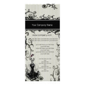 Schwarz-Weiß-Rackkarte Werbekarte (Hinten)
