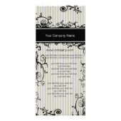 Schwarz-Weiß-Rackkarte Werbekarte (Hinten)