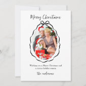 Schwarz-Weiß-Rahmen-Foto Weihnachten (Vorderseite)