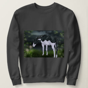 Schwarz-Weiß-Rahmen Overo Paint Horse Sweatshirt