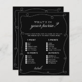 Schwarz-Weiß-Rahmen Was ist in deinem Handspiel? (Vorne/Hinten)