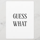 Schwarz-Weiß-Ratschläge Was für eine Schwangerscha (Vorderseite)