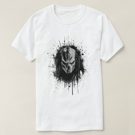 Schwarz-Weiß-Raubtier T-Shirt (Design vorne)