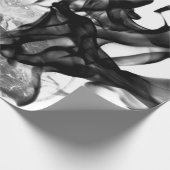 Schwarz-Weiß-Rauchpapier Geschenkpapier (Ecke)