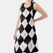 Schwarz-Weiß-Raute Allover-Schürze Schürze (InSitu)