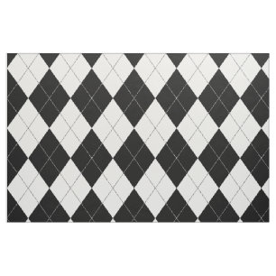 Schwarz-Weiß-Raute-Muster Harlequin Stoff
