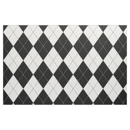 Schwarz-Weiß-Raute-Muster Harlequin Stoff (Fat Quarter (45,7 x 55,9 cm))
