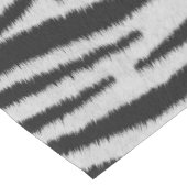 Schwarz-Weiß-Realistische Zebra-Pelz-Textur Kurzer Tischläufer (Ecke)