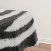 Schwarz-Weiß-Realistische Zebra-Pelz-Textur Tischdecke (Beispiel)