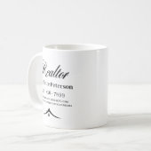 Schwarz-Weiß-Realtor-Kaffeetasse Kaffeetasse (Vorderseite Links)
