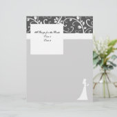 Schwarz-Weiß-Reben Hochzeitssaison (Stehend Vorderseite)