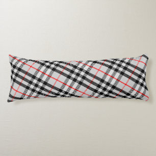 Schwarz-weiß Red Gingham Klassisches Scheckgeweb Seitenschläferkissen