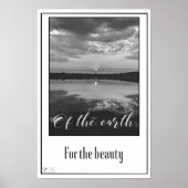 Schwarz-Weiß-Reflektionen für das Schönheitspopste Poster (Vorne)