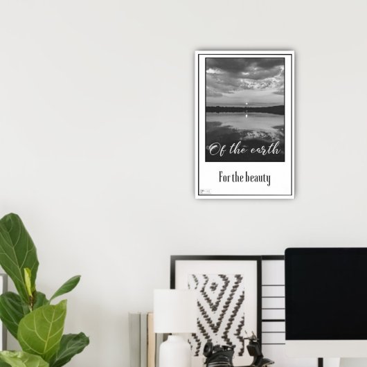 Schwarz-Weiß-Reflektionen für das Schönheitspopste Poster