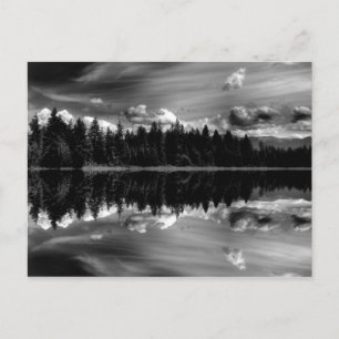 Schwarz-Weiß-Reflektionen Postkarte