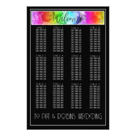 Schwarz-Weiß-Regenbogen-Farbtafel Fotodruck