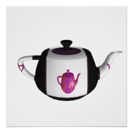 Schwarz-Weiß-Regenbogenküche Poster