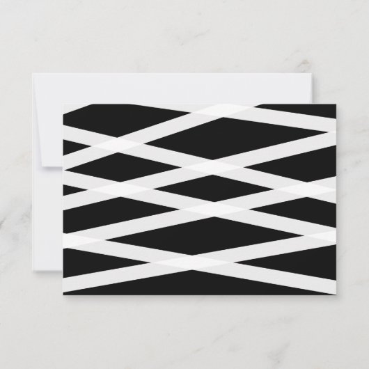 Schwarz & Weiß Relax Script Kindly Antwort (Rückseite)