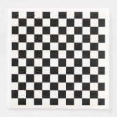 Schwarz-Weiß-Rennen Serviette (Vorderseite)