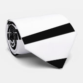 Schwarz-Weiß-Retro-Krawatte Krawatte (Gerollt)