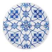 Schwarz-Weiß-Retro-Look Keramikknauf (Vorderseite)