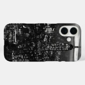 Schwarz-weiß Retro New York City Case-Mate iPhone Hülle (Rückseite (Horizontal))