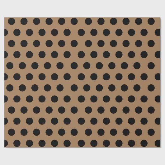 Schwarz-Weiß-Retro-Polka-Dot-Wrapping-Papier Geschenkpapier (Flach)