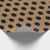 Schwarz-Weiß-Retro-Polka-Dot-Wrapping-Papier Geschenkpapier (Ecke)