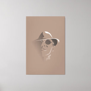 Schwarz/Weiß Retro-Retro-Motiv Monochrome Zeichnen Leinwanddruck