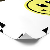 Schwarz-Weiß-Retro schnappen sich ein paar Lebensm Poster (Ecke)