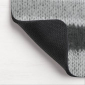 Schwarz-Weiß Retrostil gestrickt Mousepad (Ecke)