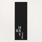 Schwarz-Weiß-reversible Namaste Yogamatte (Rückseite)