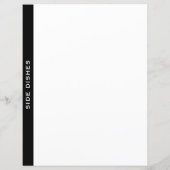 Schwarz-Weiß-Rezept | Seitliche Geschirr (Rückseite)