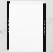 Schwarz-Weiß-Rezept | Seitliche Geschirr (Vorne/Hinten)