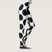 Schwarz-Weiß-Riesenpolka-Leggings Leggings (Rechts)