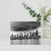 Schwarz-Weiß-Rinder Postkarte (Stehend Vorderseite)