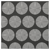 Schwarz-Weiß-Ring Punkte Stoff (Muster)