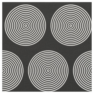 Schwarz-Weiß-Ring Punkte Stoff