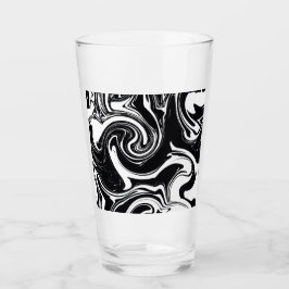 Schwarz-Weiß-Rollen Nassmalerei Glas