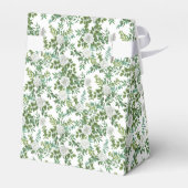 Schwarz-Weiß-Rose-Blumenhochzeit Geschenkschachtel (Rückseite)