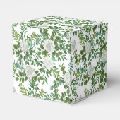 Schwarz-Weiß-Rose-Blumenhochzeit Geschenkschachtel (Rückseite)