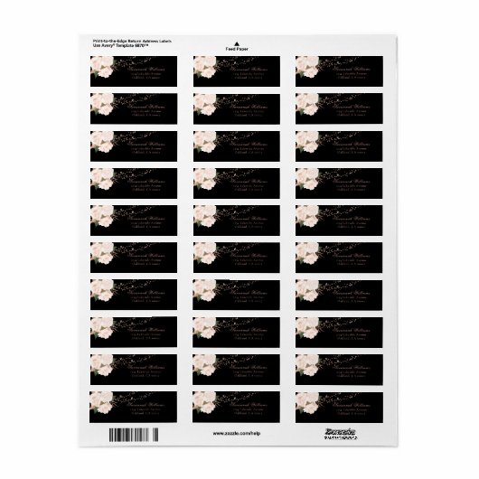 Schwarz-Weiß-Rose-Blumenstrauß-Hochzeiten (Vorne)