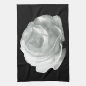 Schwarz-Weiß-Rose Handtuch (Vertikal)
