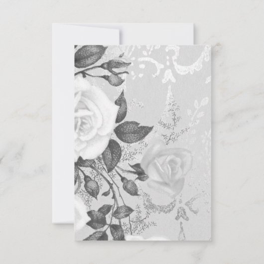 SCHWARZ-WEISS-ROSE-JEDEN ANLASS-UAWG RSVP KARTE (Rückseite)