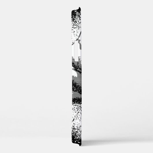 Schwarz-Weiß-Rose-Kunst Case-Mate iPhone Hülle (Rückseite / Rechts)