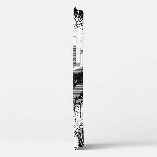 Schwarz-Weiß-Rose-Kunst Case-Mate iPhone Hülle (Rückseite / Links)