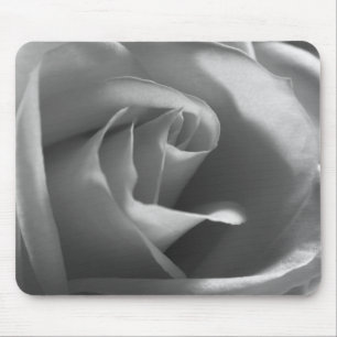 Schwarz-Weiß-Rose Mousepad