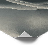 Schwarz-Weiß-Rose Poster (Ecke)