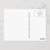 Schwarz-Weiß-Rose Postkarte (Rückseite)